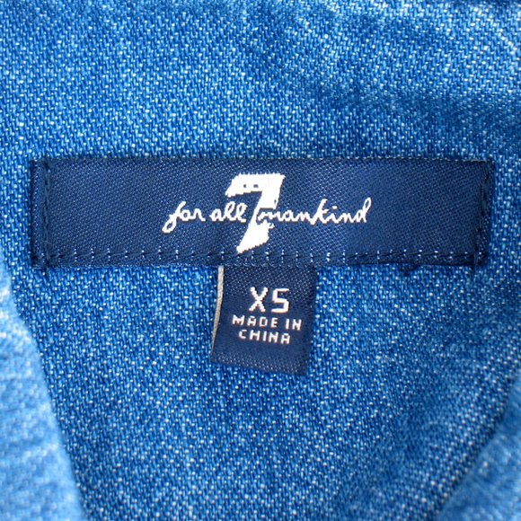 7FAM - Button Up Dress Long Sleeve - Sz XS - Picture 3 of 5